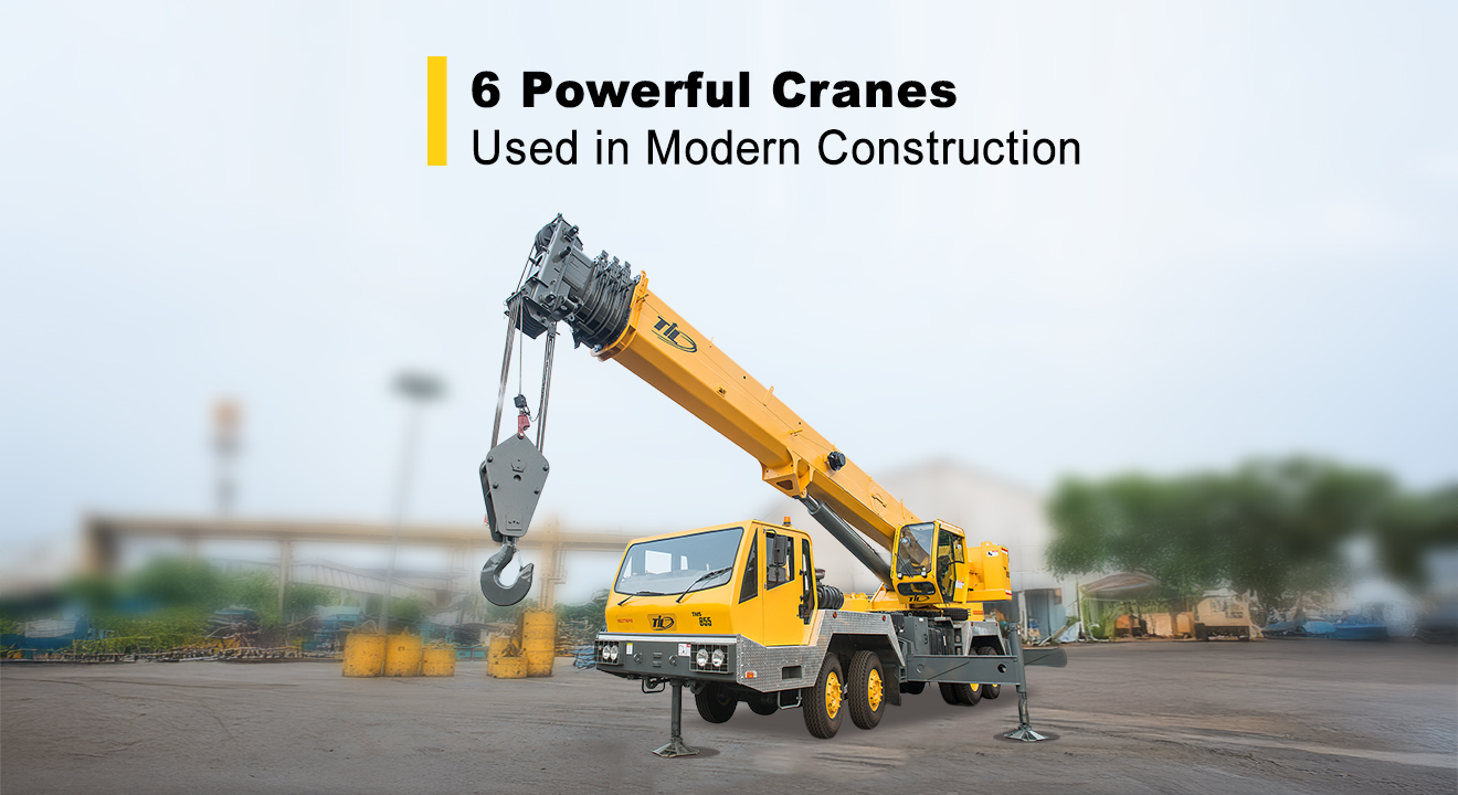 6 Powerful Cranes Used in Modern Construction